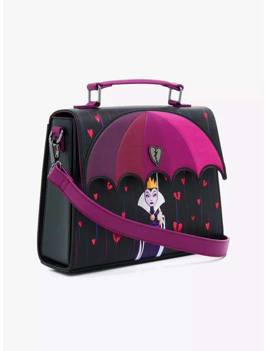 Loungefly Disney Villains Evil Queen and Ursula Curse Your Hearts Umbrella Crossbody