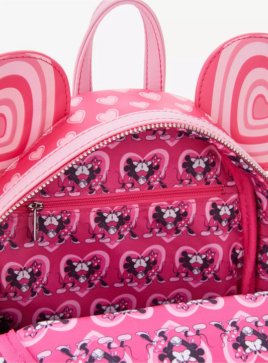 Loungefly Disney Mickey & Minnie Mouse Heart Ears Mini Backpack
