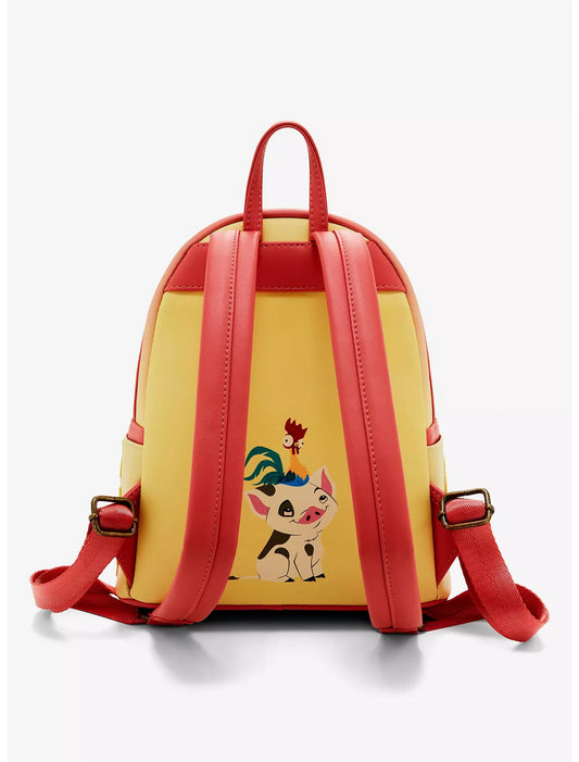 Loungefly Disney Moana Pua & Hei Hei Sunset Mini Backpack