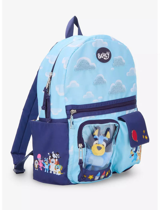 Bluey Scenic Backpack With Bluey Plush