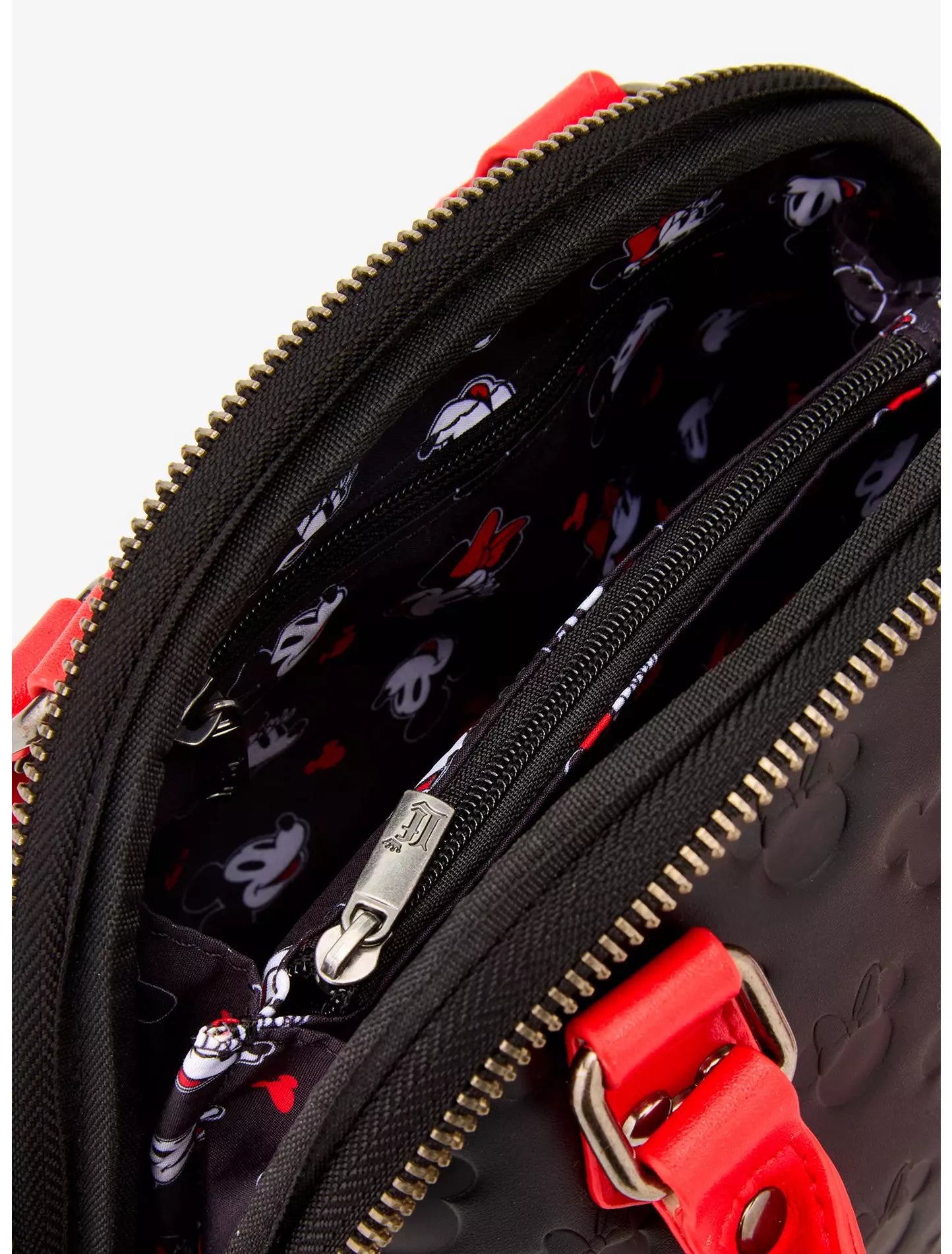 Loungefly Disney Mickey & Minnie Debossed Silhouettes Mini Crossbody