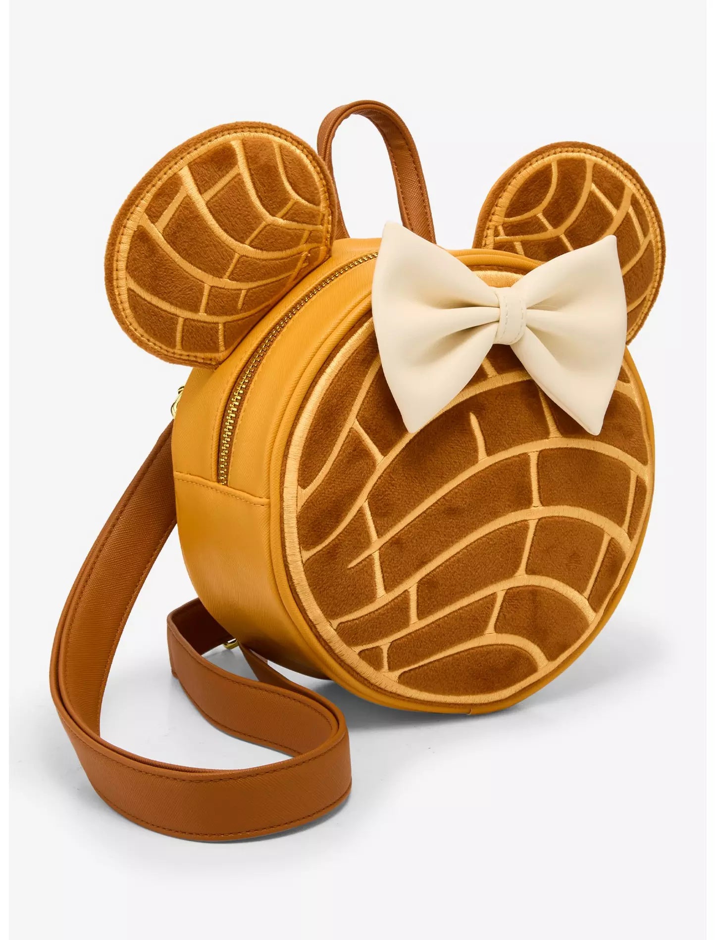 Loungefly Disney Minnie Mouse Chocolate Concha Convertible Mini Backpack (BoxLunch 10th Anniversary Edition)