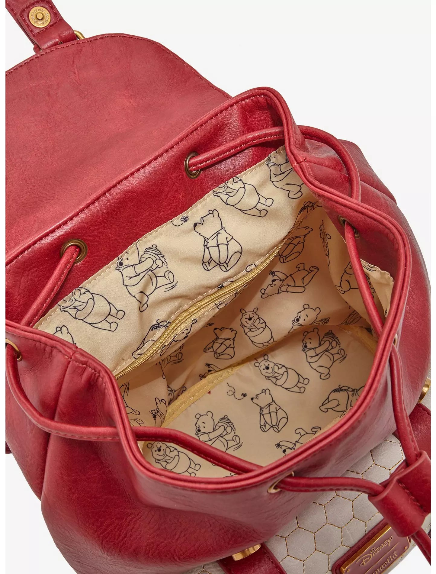 Loungefly Disney Winnie the Pooh Honeycomb Pattern Mini Backpack