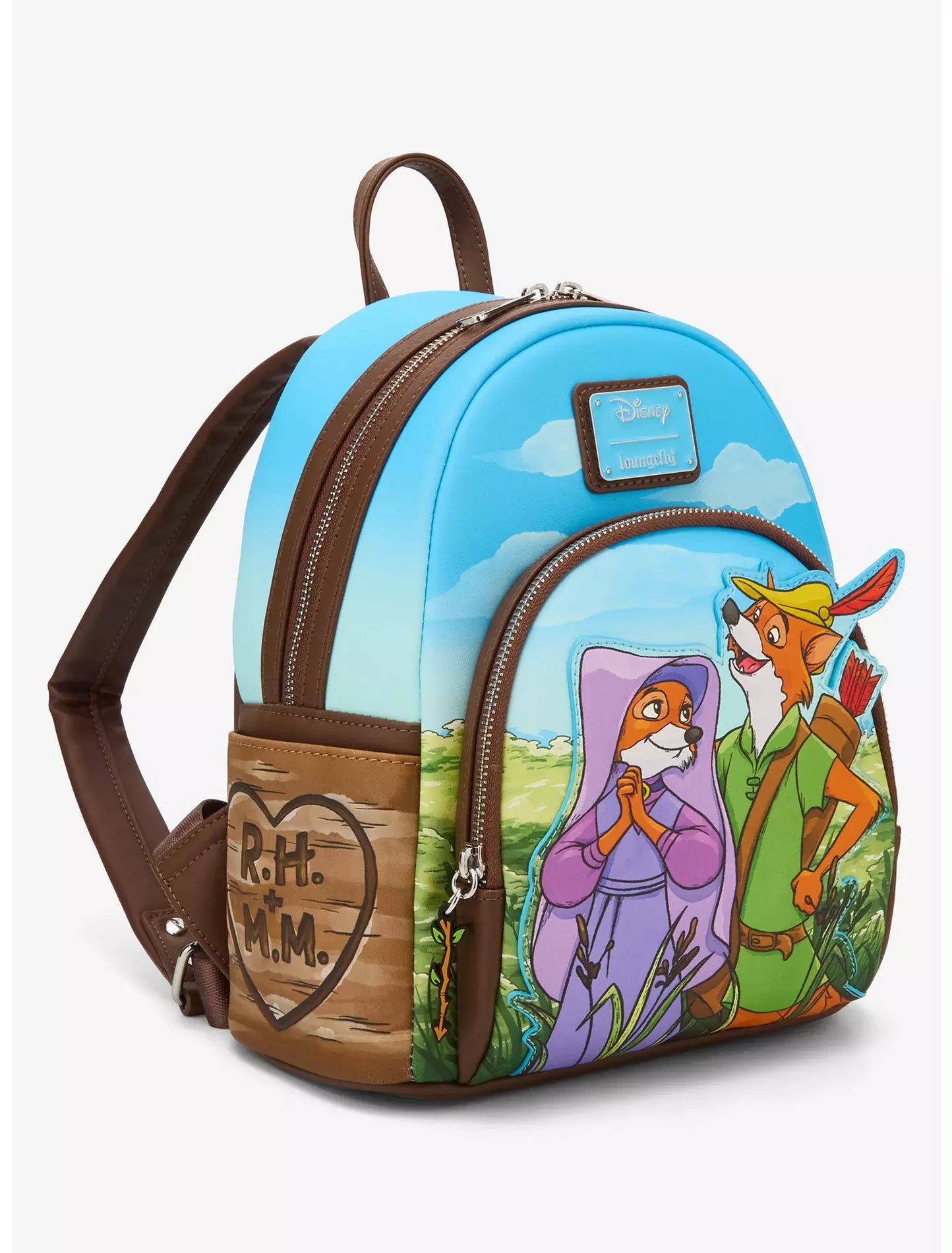 Loungefly Disney Robin Hood & Maid Marian Sky Mini Backpack