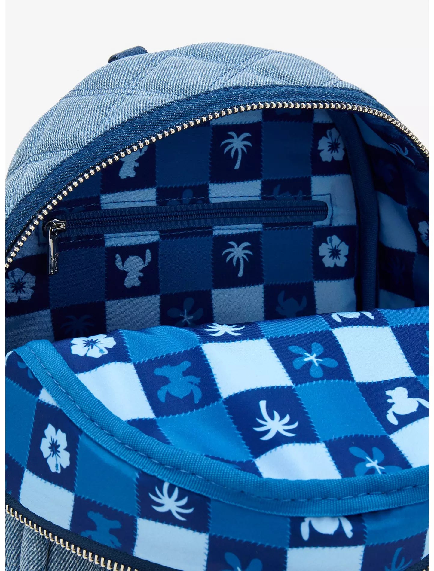Loungefly Disney Lilo & Stitch Denim Patchwork Mini Backpack