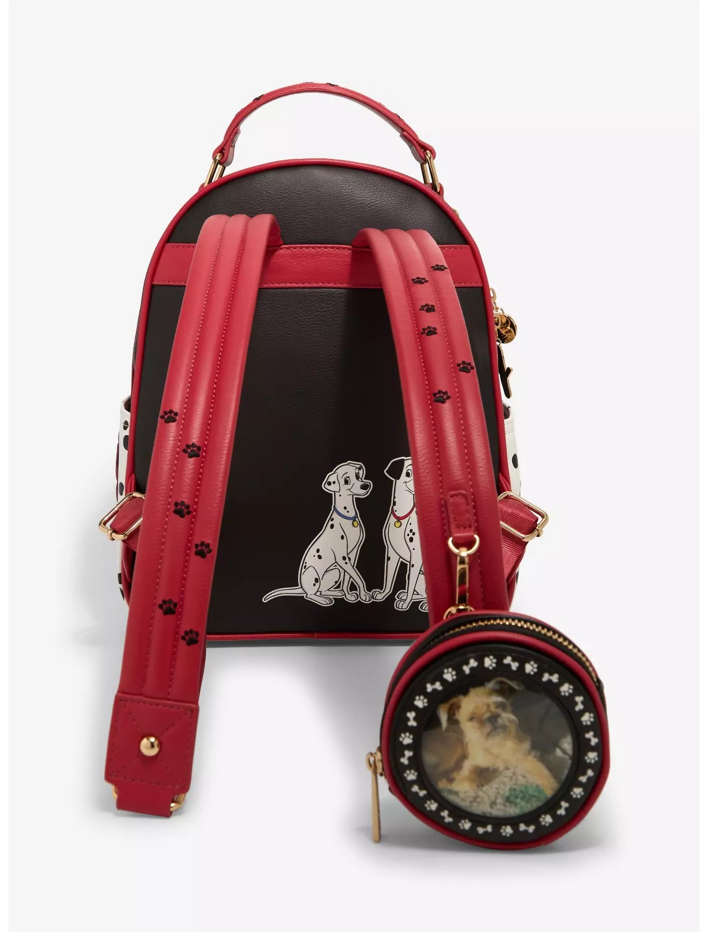 Loungefly Disney 101 Dalmatians Puppies Mini Backpack with Photo Coin Purse