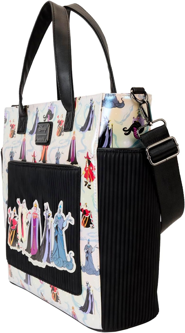Loungefly Disney Villains AOP Convertible Backpack & Tote Bag