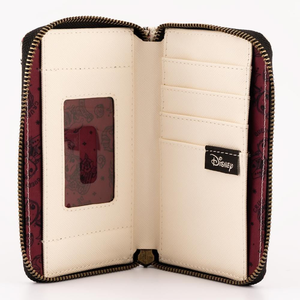 Pop By Loungefly Disney Villains Tattoo AOP Zip Around Wallet