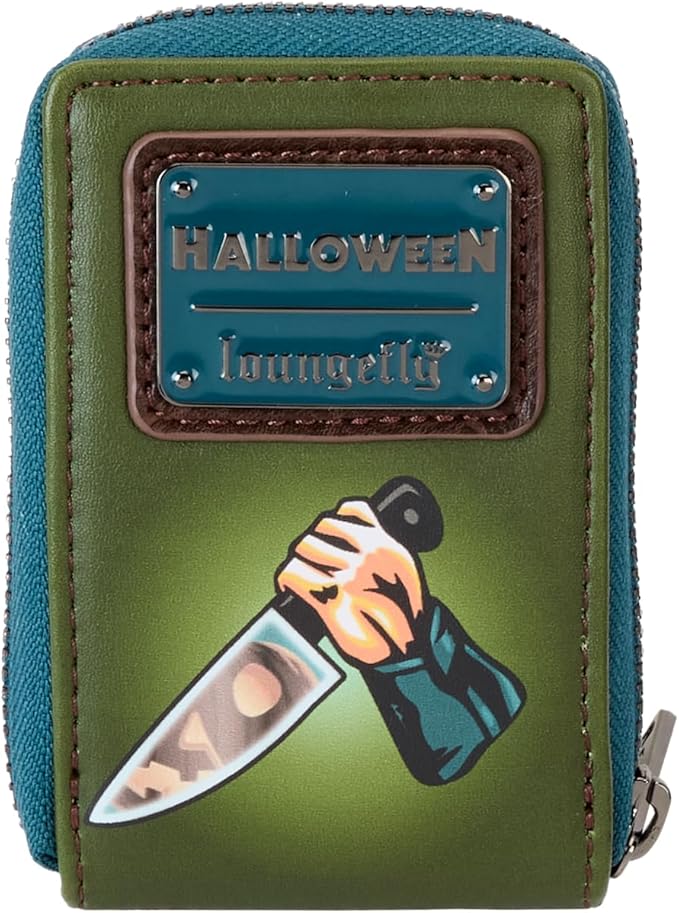 Loungefly Halloween Michael Myers Pumpkin Glow Accordion Wallet