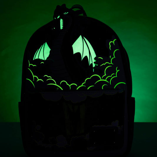 Loungefly Disney Maleficent Dragon Lenticular Mini-Backpack - Glow in The Dark