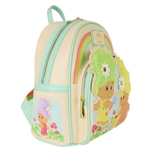 Loungefly Classic Good Luck Trolls Plush Glitter Mini Backpack
