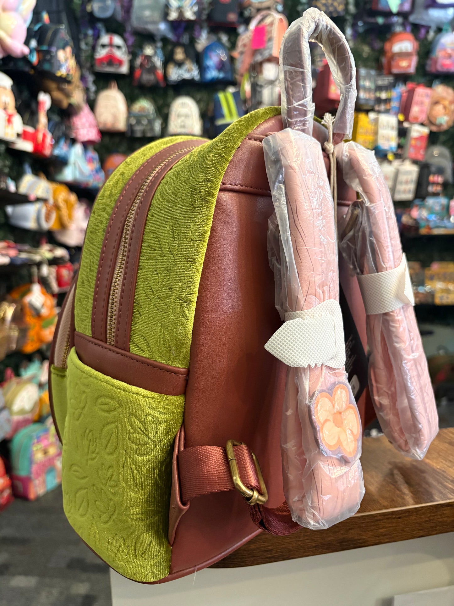 Loungefly Marvel Guardians of the Galaxy Groot Velvet Floral Mini Backpack