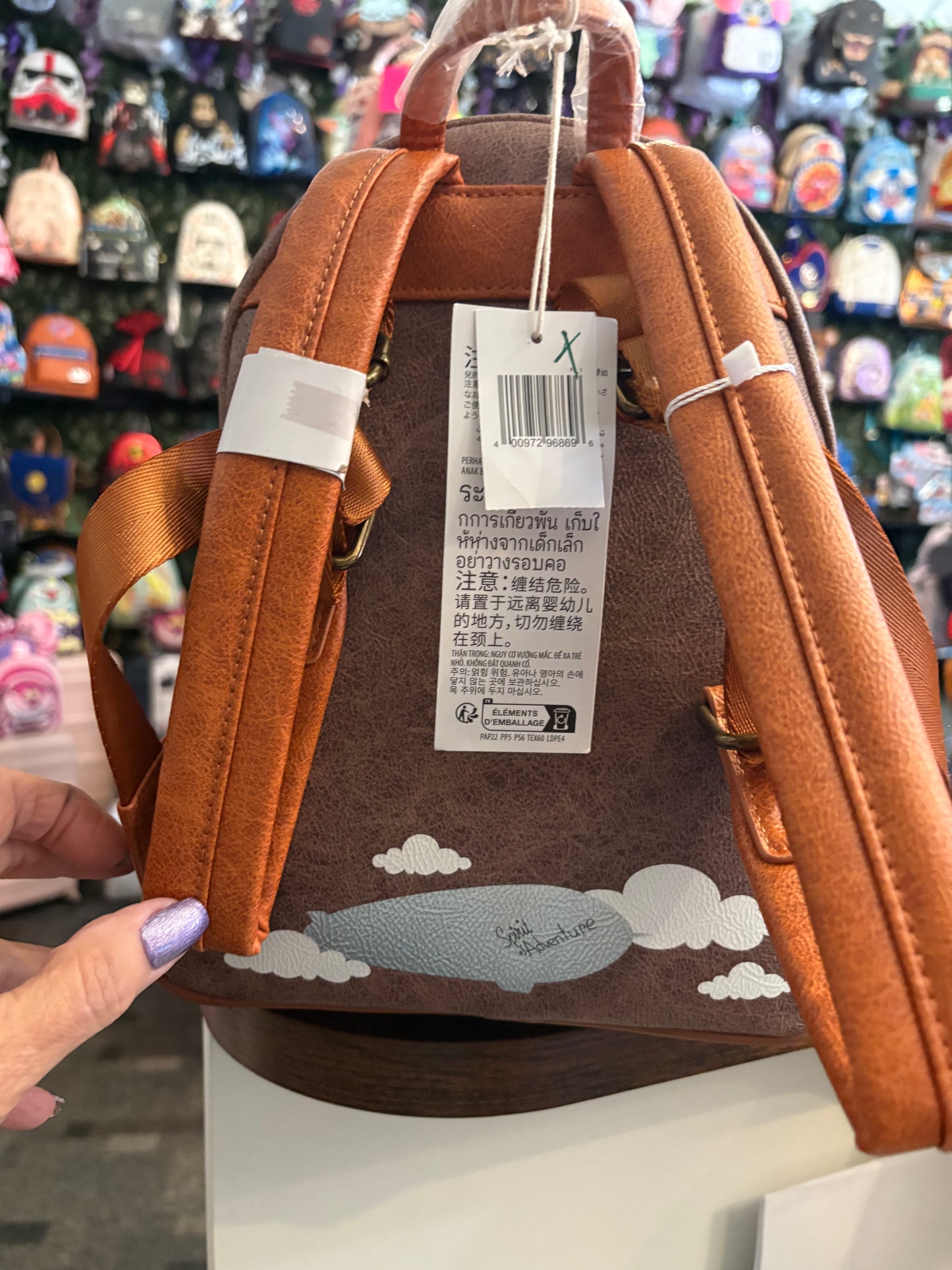 Loungefly Pixar UP Carl Fredricksen Pilot Mini Backpack