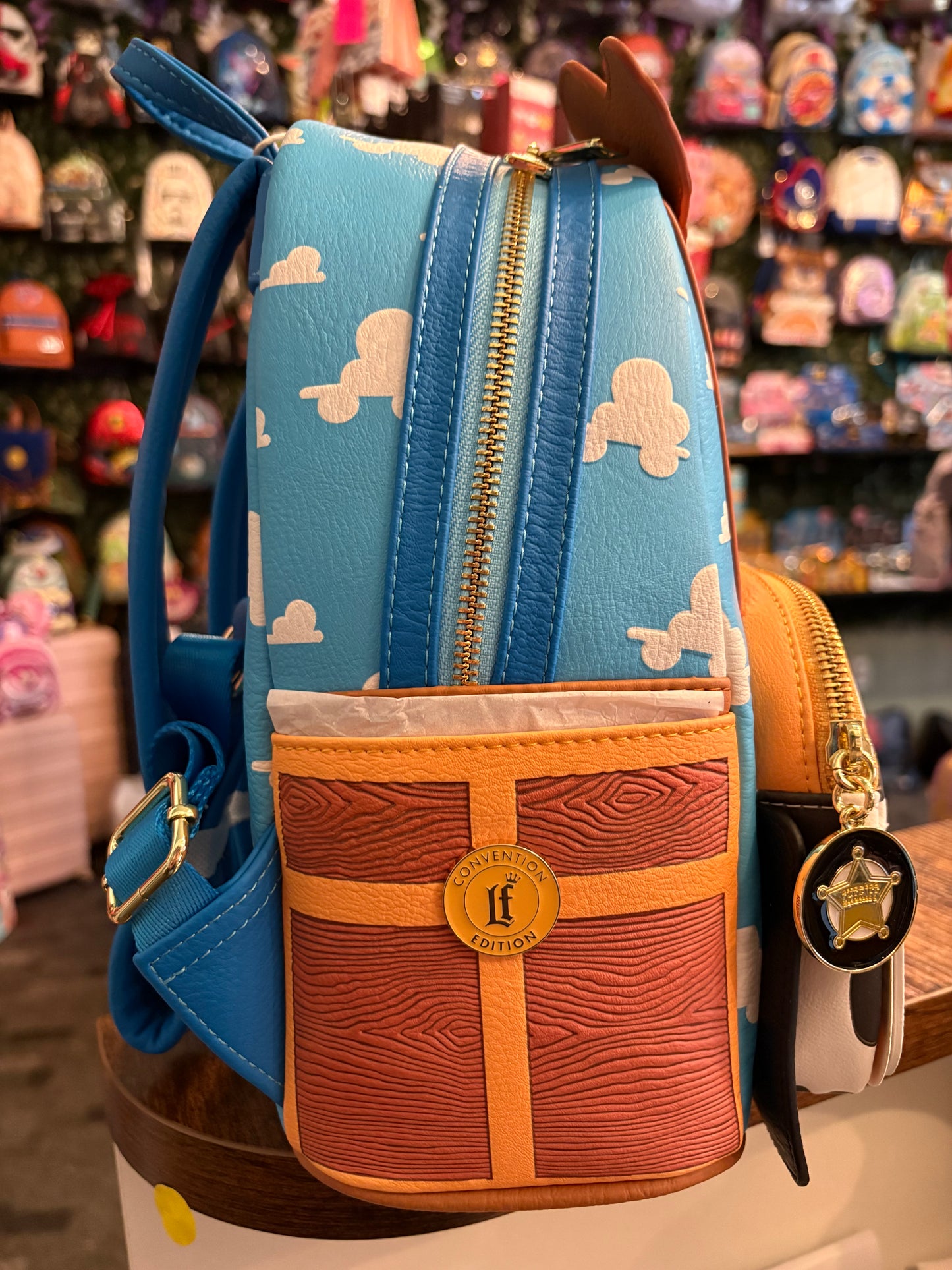 Loungefly D23 Exclusive Toy Car Story Woody Mini Backpack