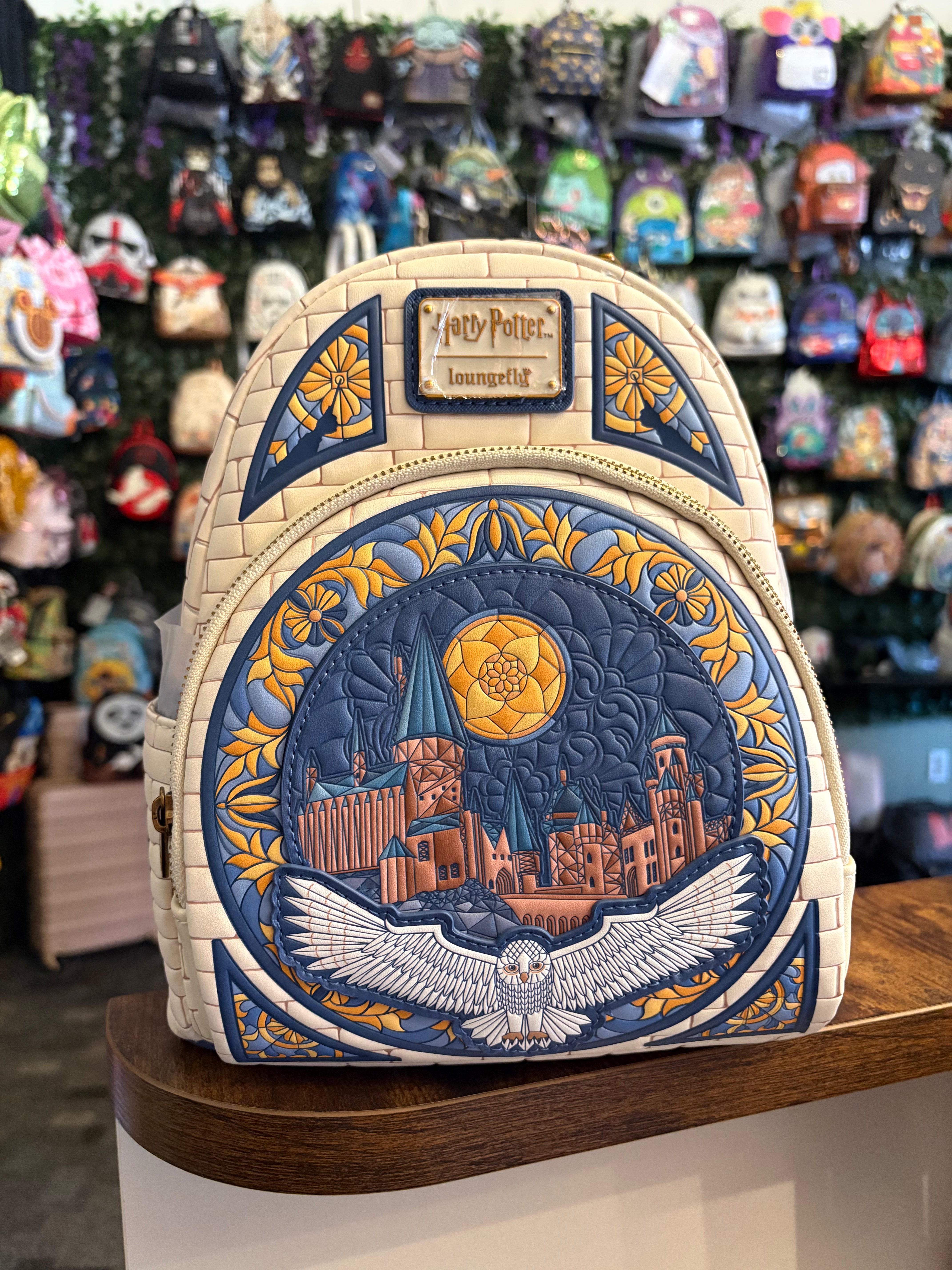 Loungefly Harry Potter Hedwig stained glass mini Backpack – Whimsy Pop