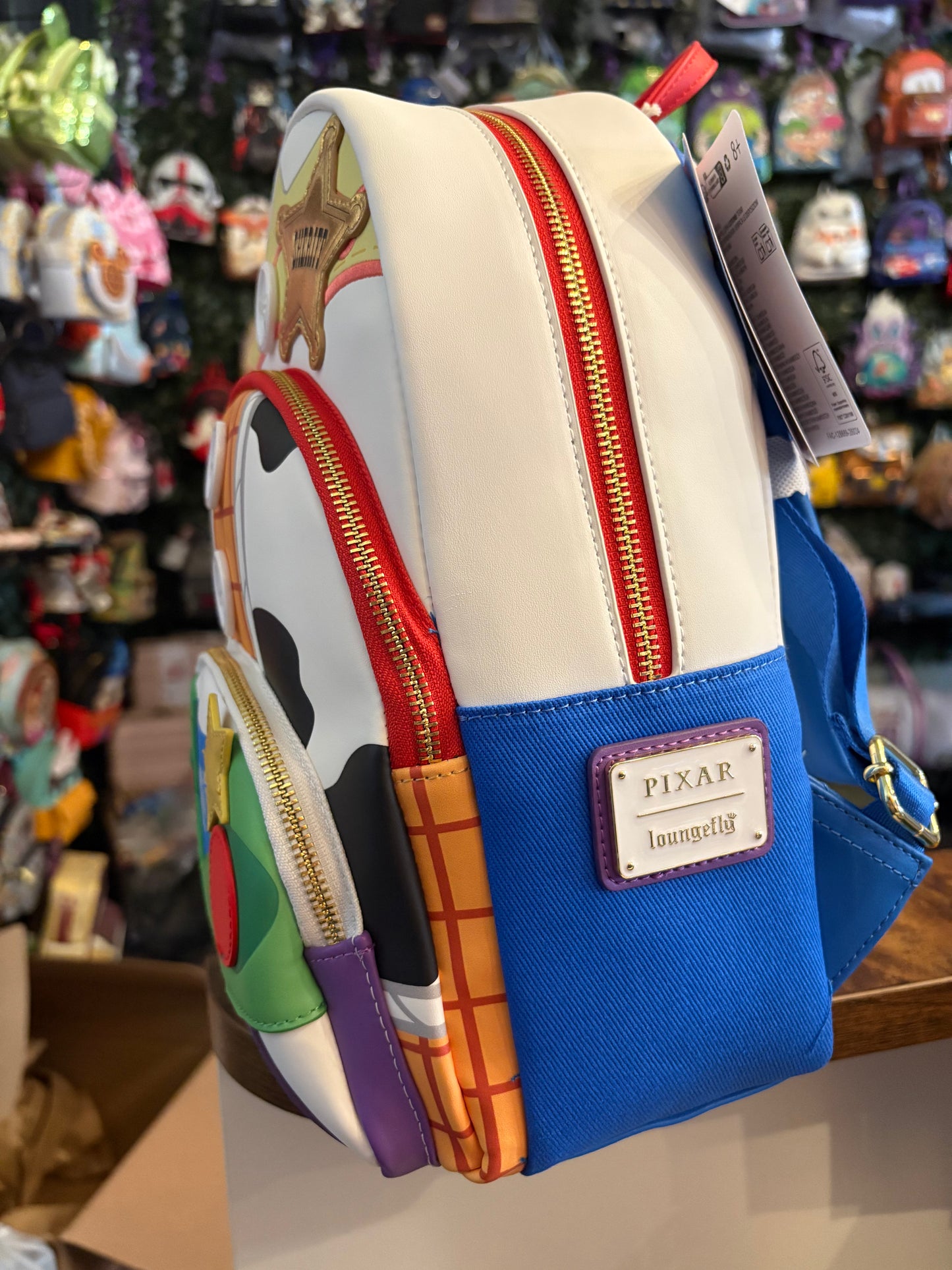 Loungefly Toy Story 5 Triple Pocket Mid Size Jessie, Woody and Buzz Lightyear
