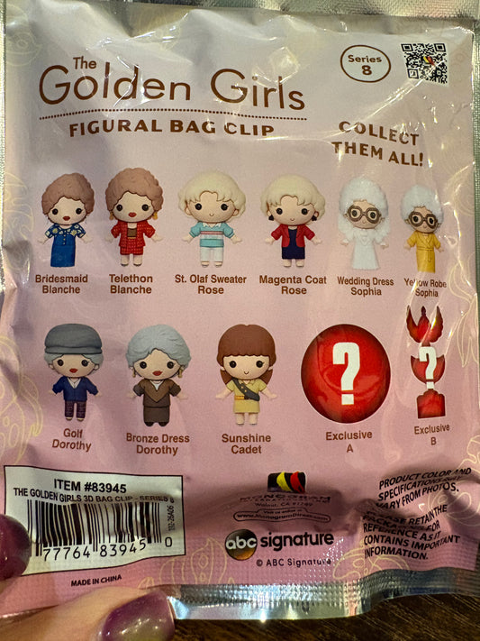 Monogram International The Golden Girls Mystery Figural Bag Clip