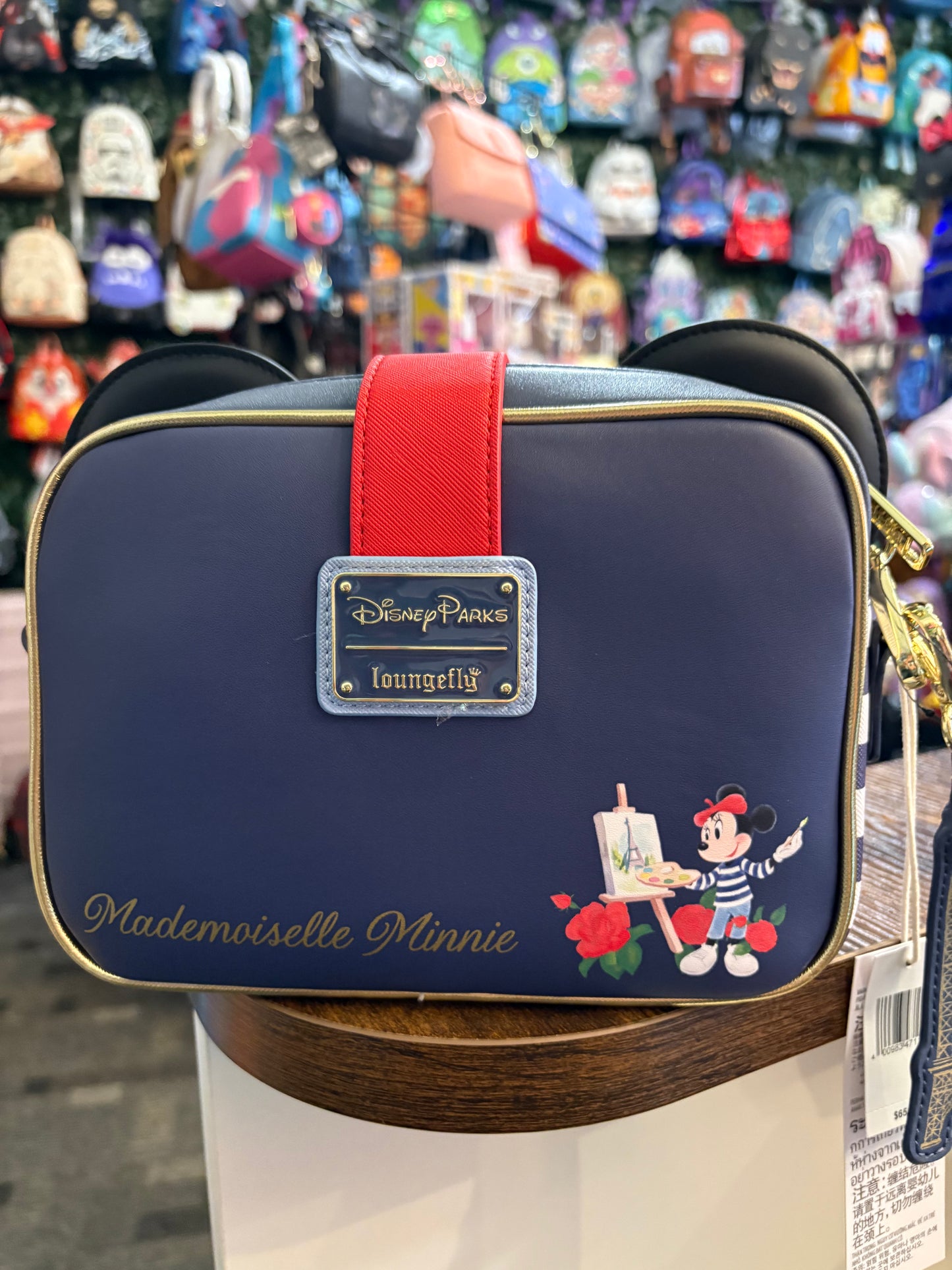 Loungefly Disney Parks Epcot France Mademeoiselle Minnie Mouse Crossbody