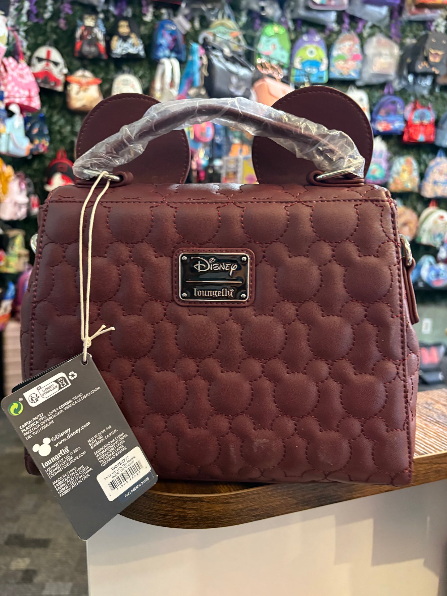 Loungefly Dinsey Quilted Minnie Mouse Crossbody