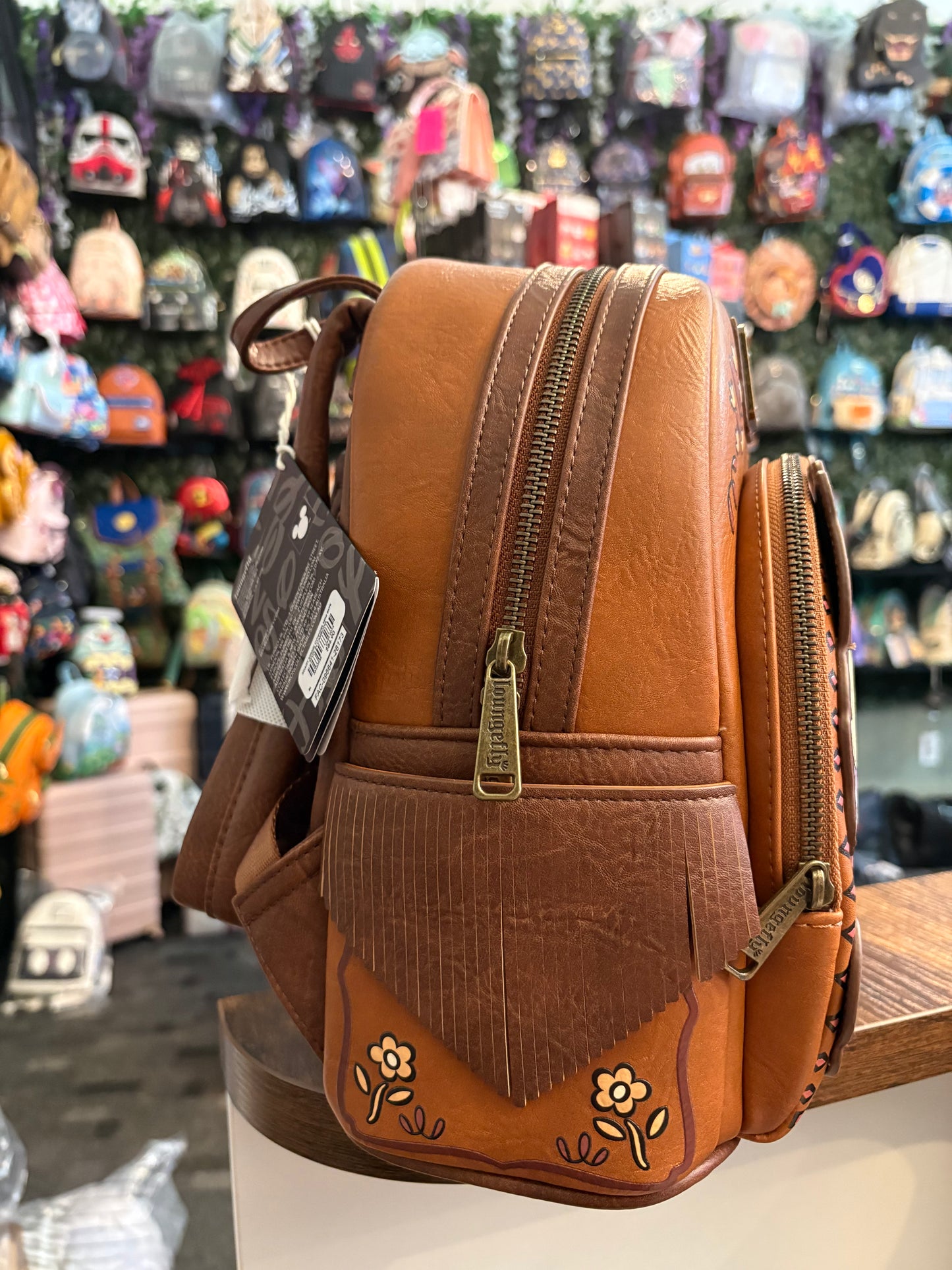 Loungefly Disney Minnie and Daisy Cowgirls mini backpack