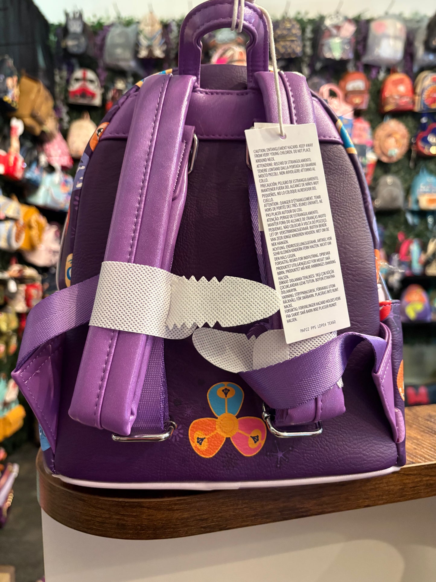 Loungefly Disney Parks Pixar Inside Out 2 Core Memories Spinning Wheel mini backpack
