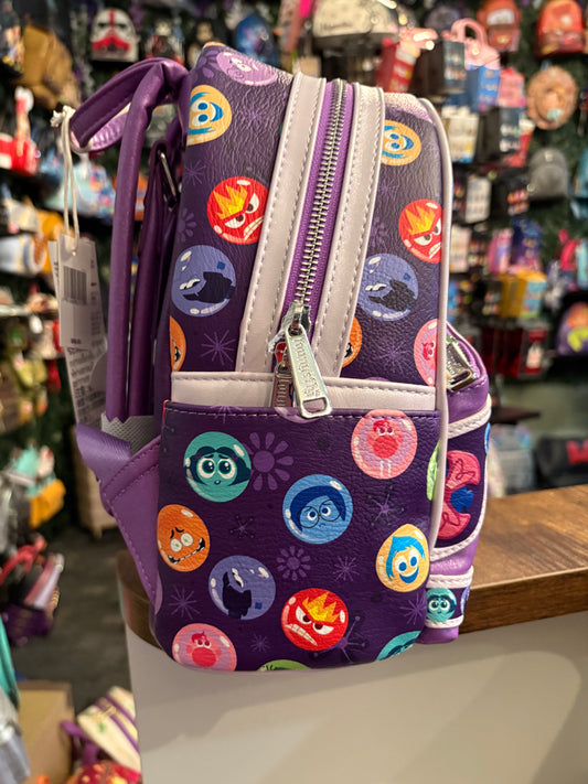 Loungefly Disney Parks Pixar Inside Out 2 Core Memories Spinning Wheel mini backpack