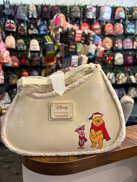 Loungefly Disney Winnie the Pooh and Piglet Holiday Crossbody