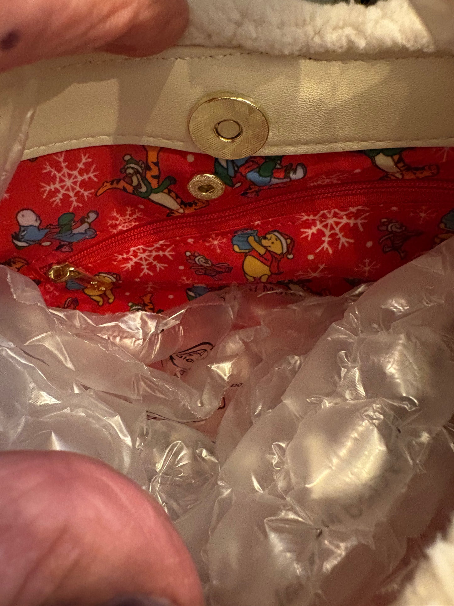 Loungefly Disney Winnie the Pooh and Piglet Holiday Crossbody