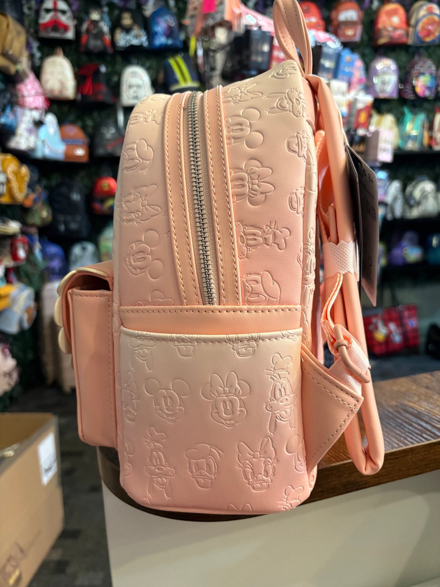Loungefly Disney Mickie and Friends Ambre pink mini backpack