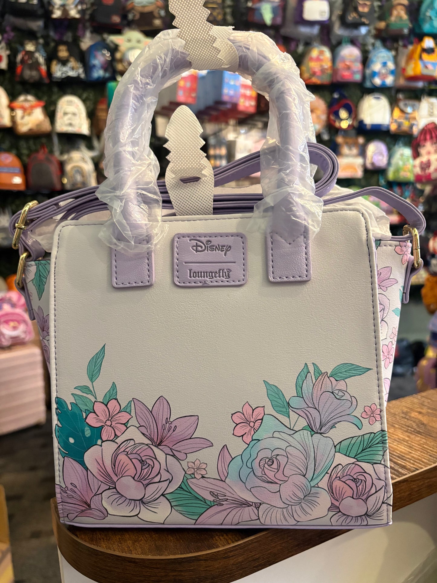 Loungefly Soft Tag Disney Princess Jasmine Floral Satchel/Crossbody