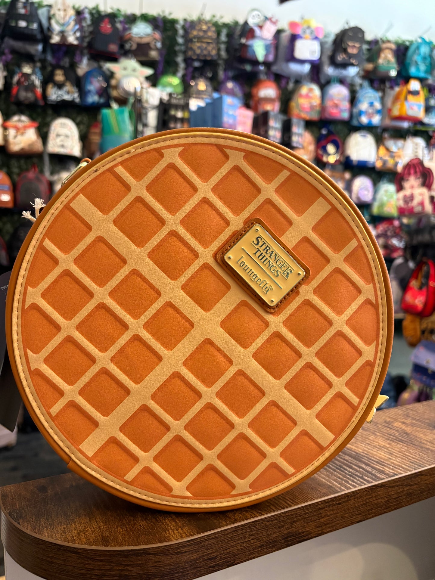 Loungefly Stranger Things Waffle Figure Crossbody Bag