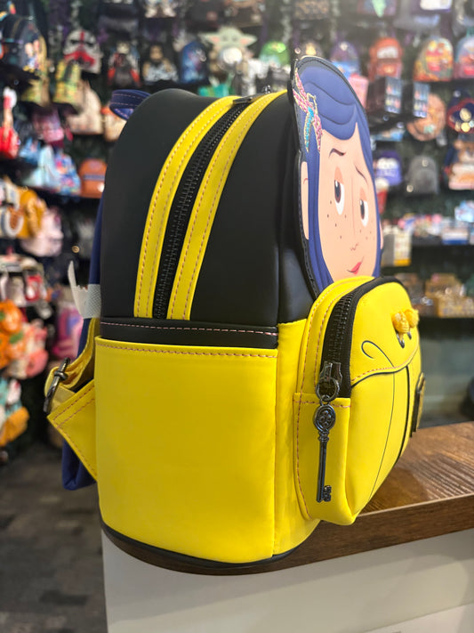 Loungefly Laika Coraline Rain Coat Mini Backpack