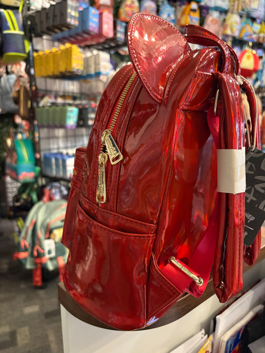 Loungefly Disney Mickey Mouse Oil Slick Red mini backpack
