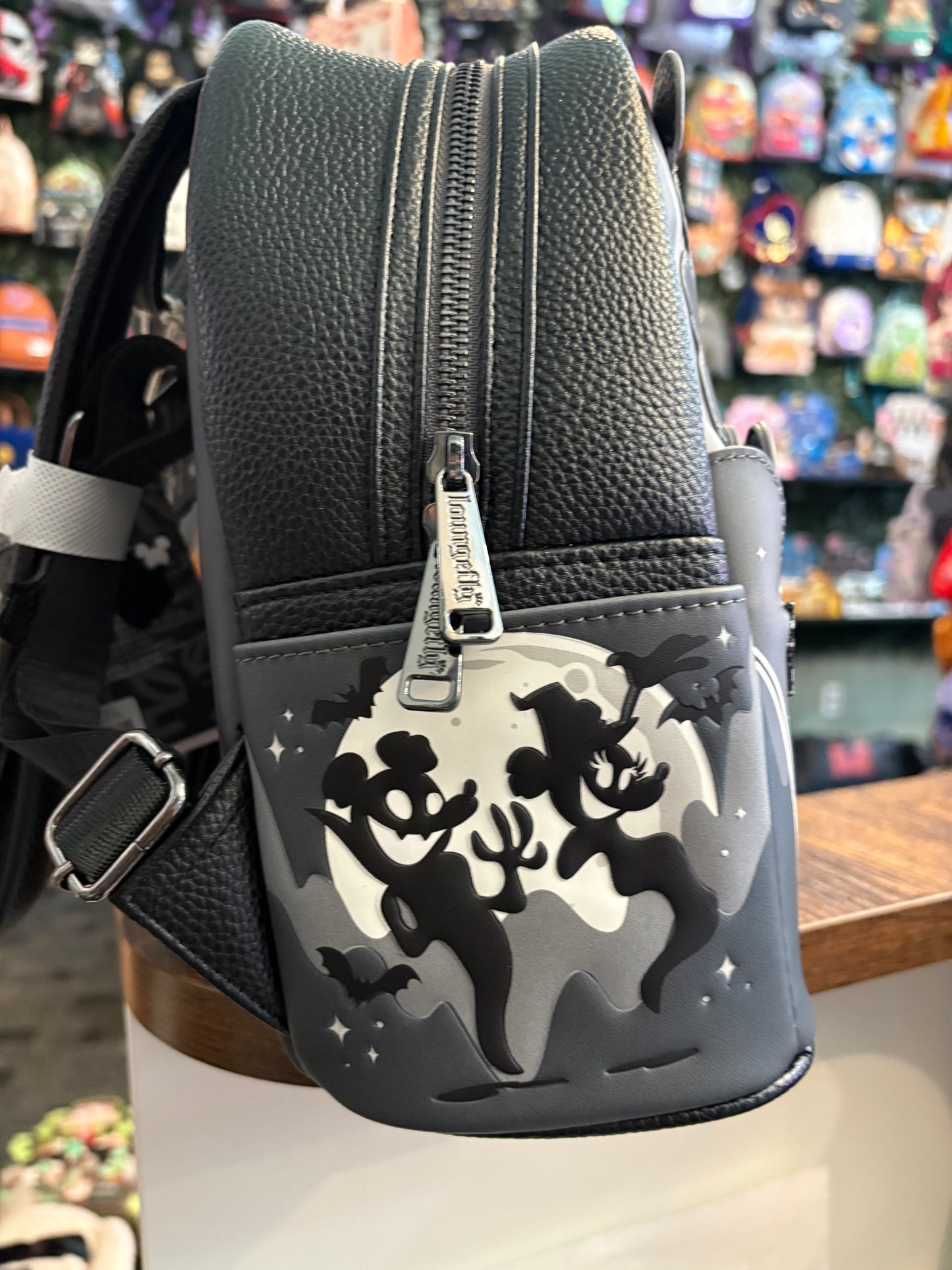Loungefly Disney Mickey and Minnie Ghost Light up Glow in the dark Mini Backpack