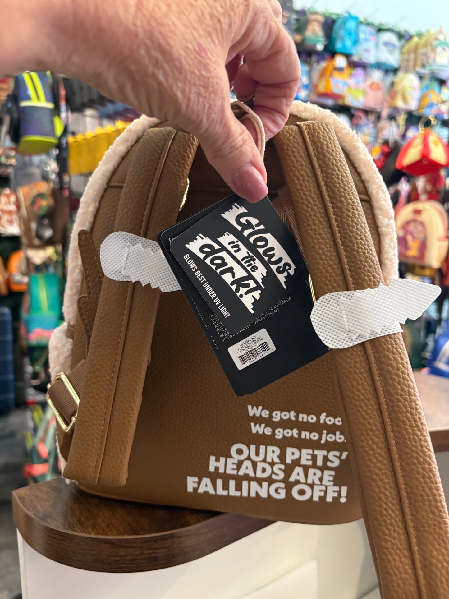 Loungefly Dumb and Dumber Dog - Glow-in-the-Dark Mini Backpack