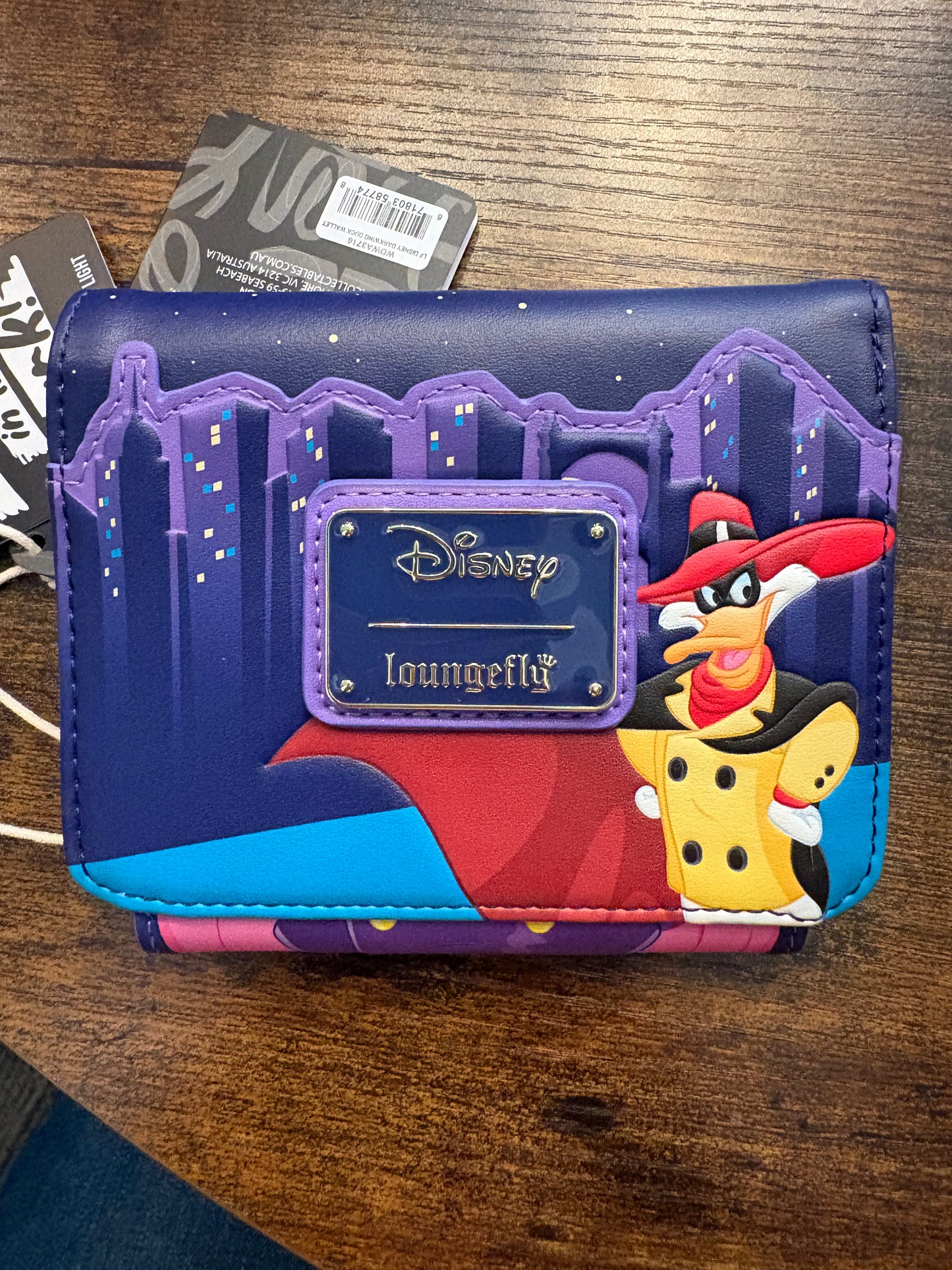 Loungefly Disney Darkwing Duck Wallet Glows in the Dark