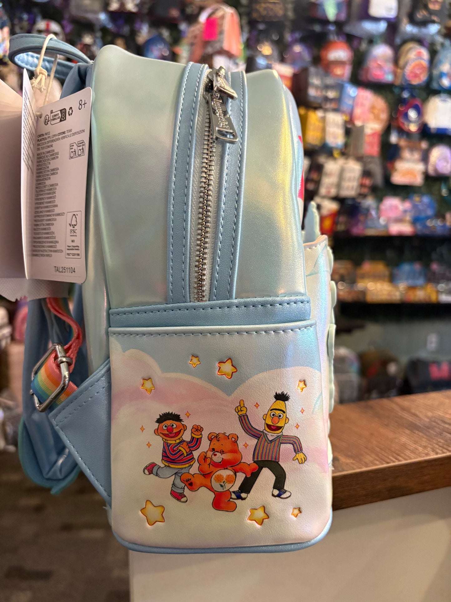 Loungefly Care Bears X Sesame Street mini Backpack