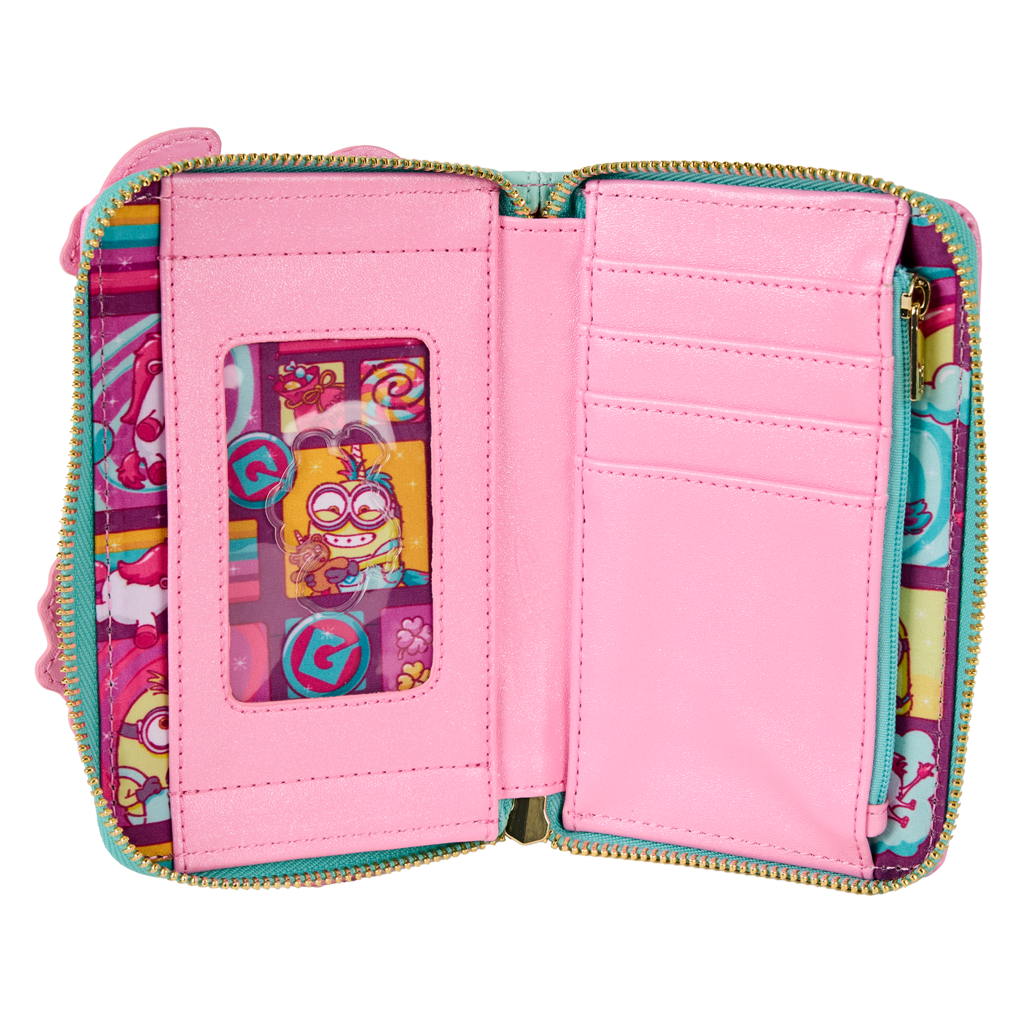 Minions Fluffy Unicorn Zip-Around Wallet