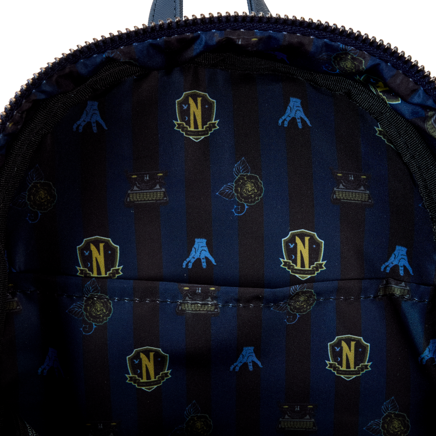 Loungefly The Addams Family Wednesday Nevermore Academy Castle Mini Backpack - Glow-in-the-Dark