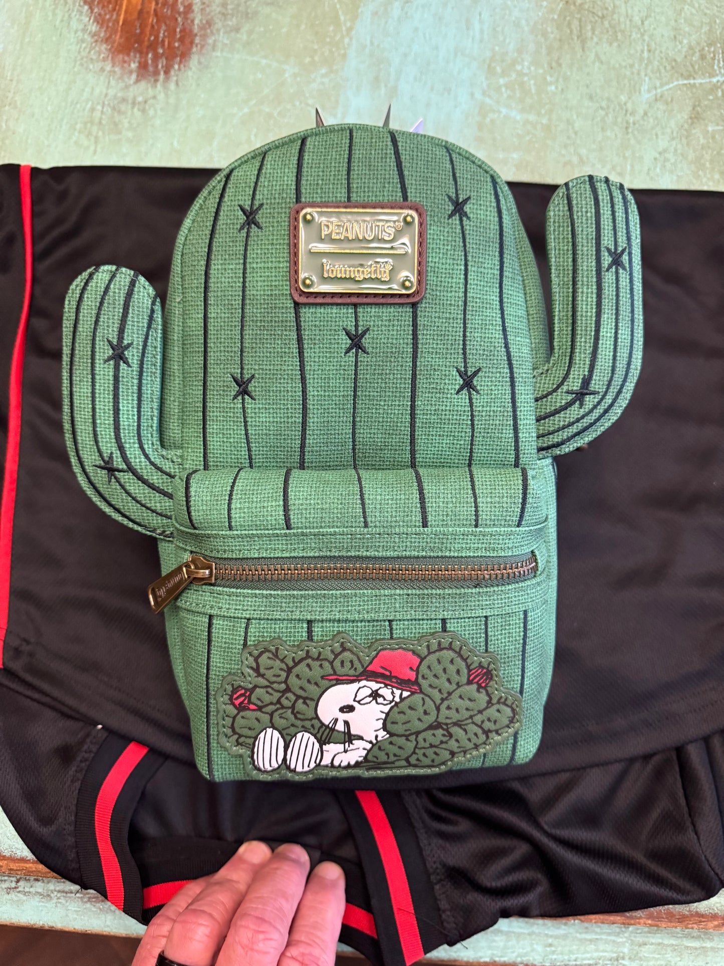 Loungefly Peanuts Spike Desert Cactus Sling Crossbody Bag