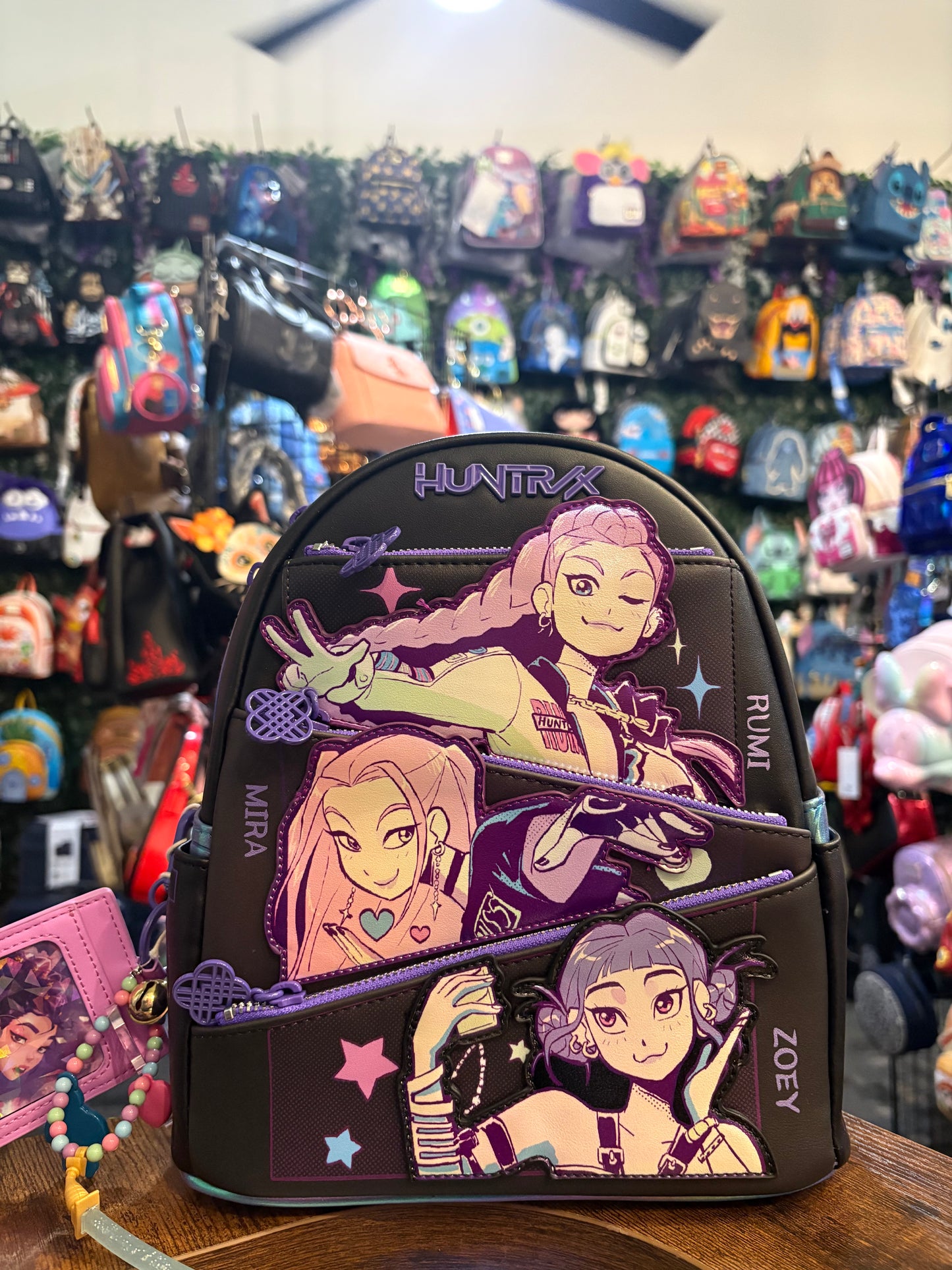 Loungefly Net Flix K Pop Demon Hunters Huntrix mini backpack