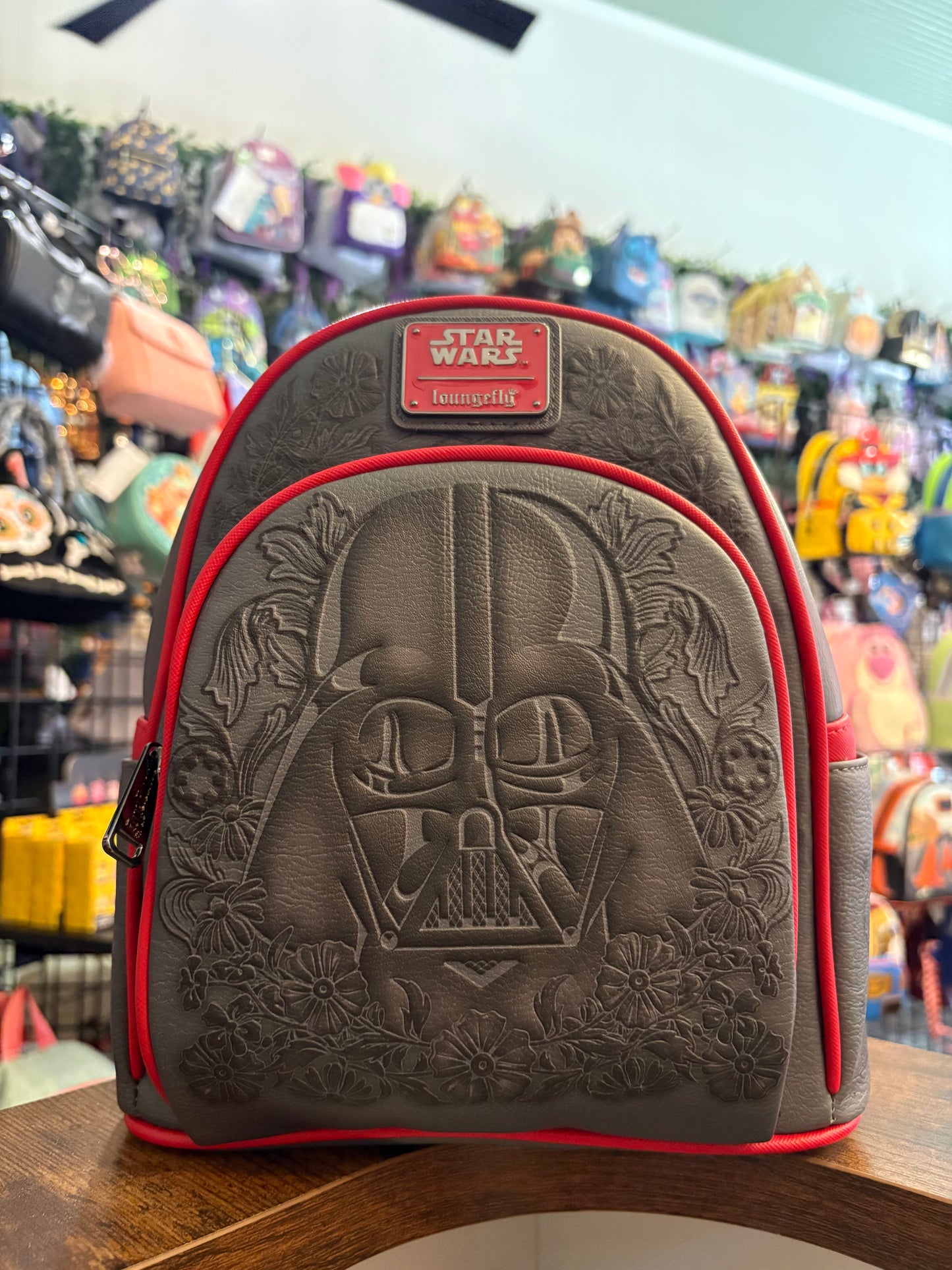 Loungefly Star Wars Darth Vader embossed Floral mini backpack