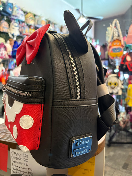 WDBK MINNIE MOUSE POLK A DOT RED DRESS MINI BACKPACK