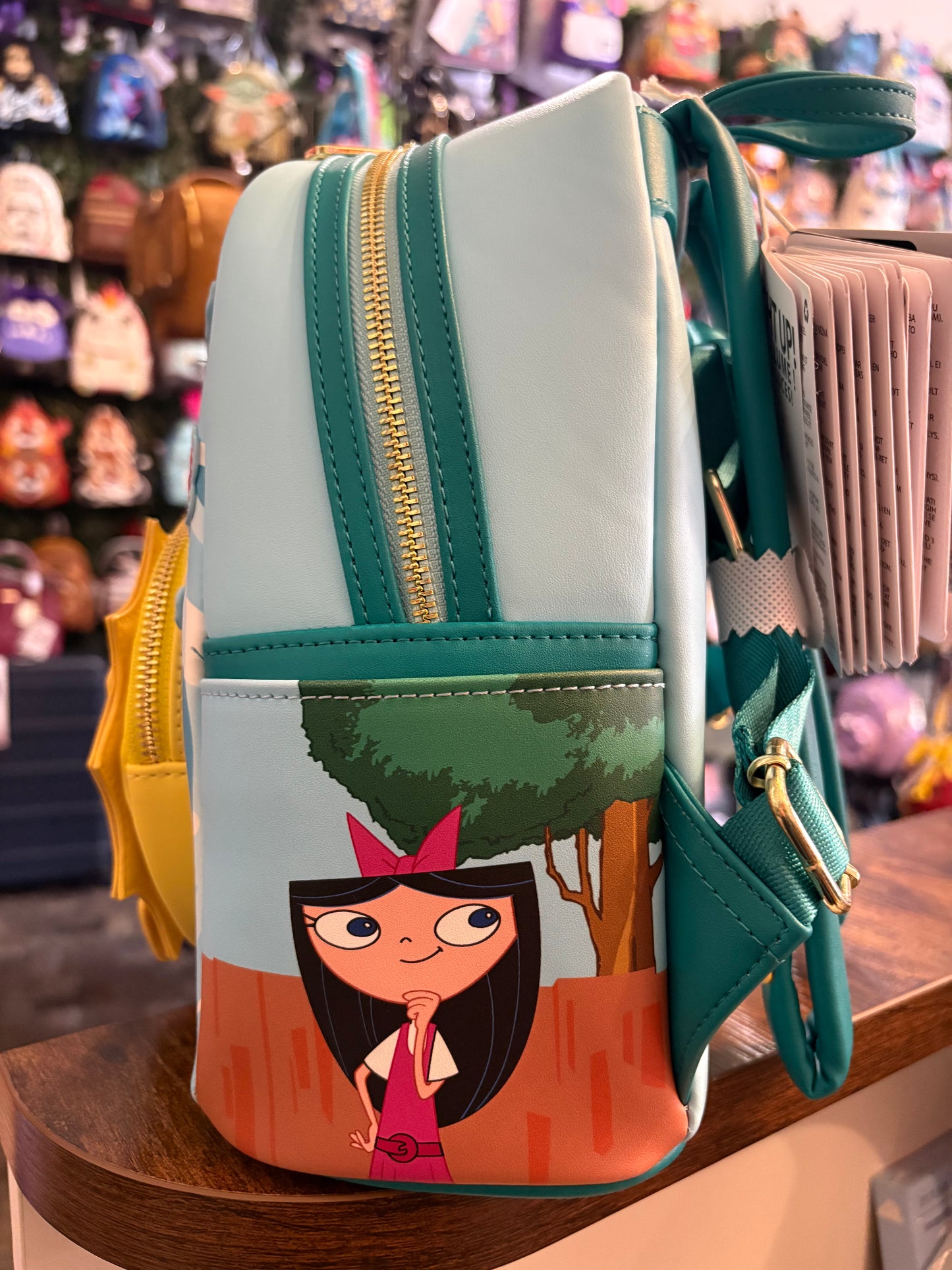 Loungefly Disney Phineas and Ferb mini backpack Lights up