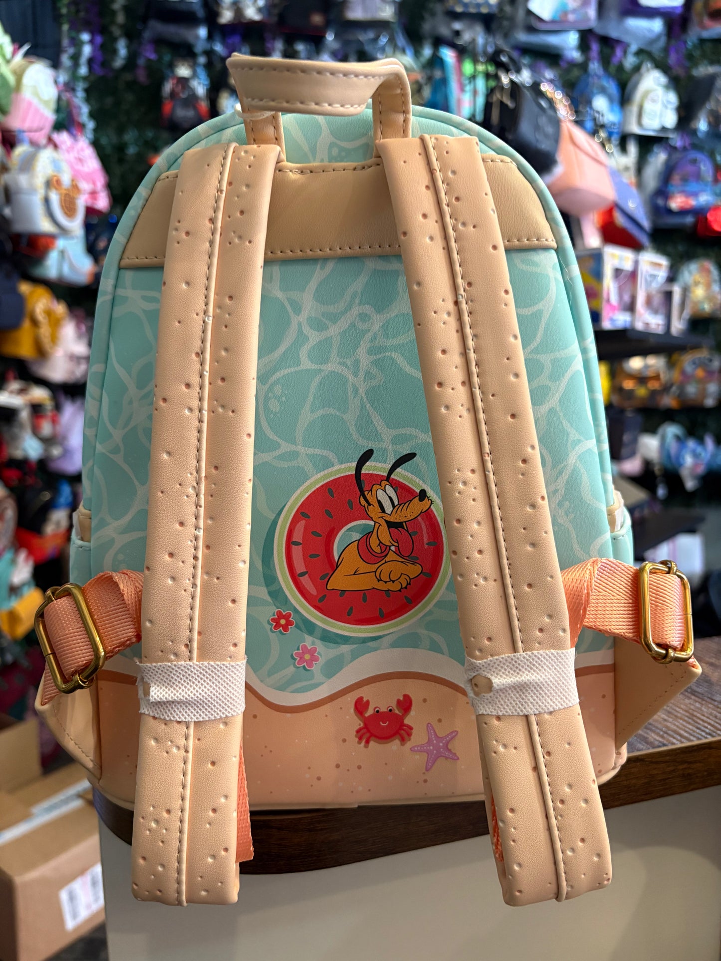 Loungefly Mickey and Minnie Summer mini backpack