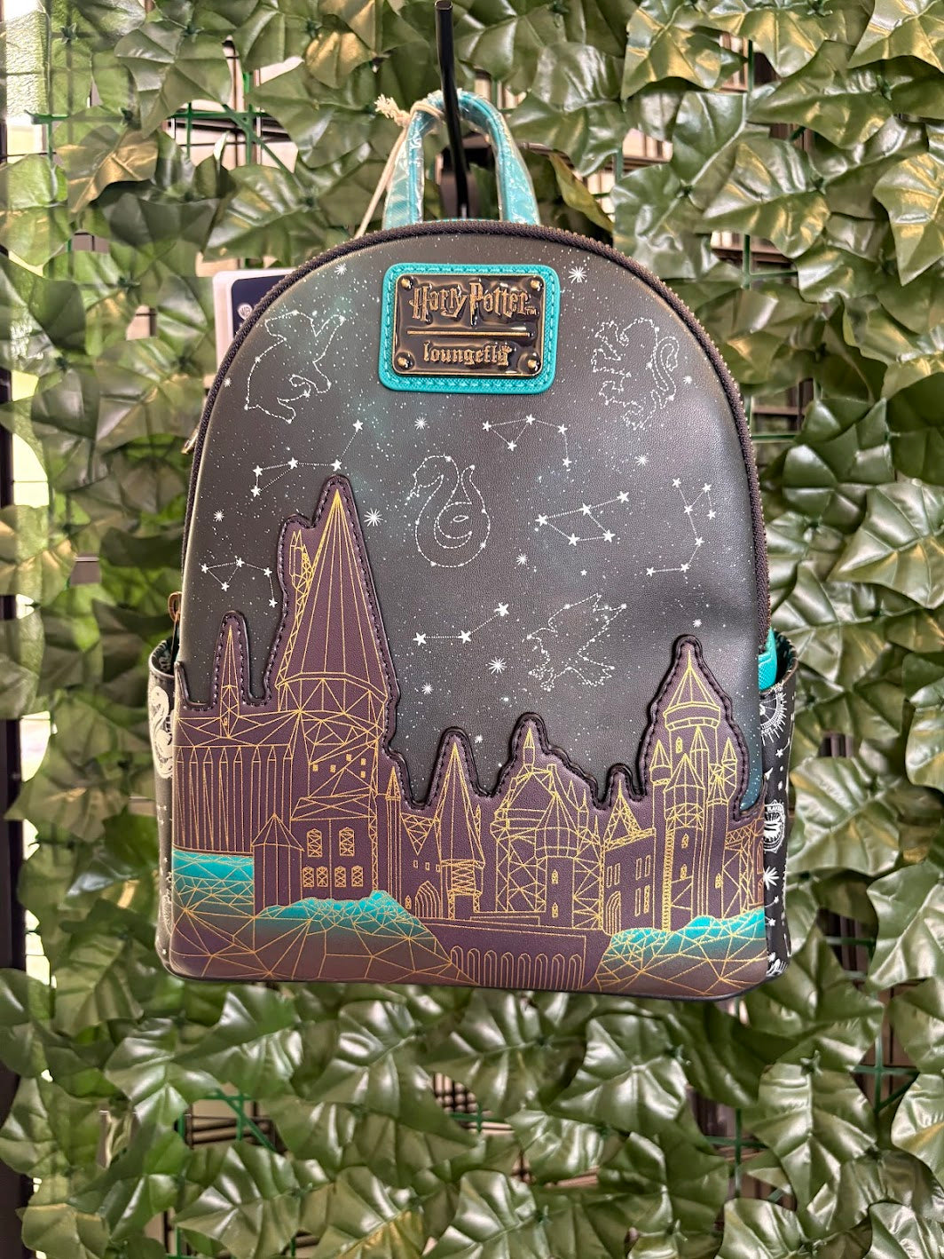 Loungefly Harry Potter Hogwarts Castle Constellations Mini Backpack - Glow-in-the-Dark