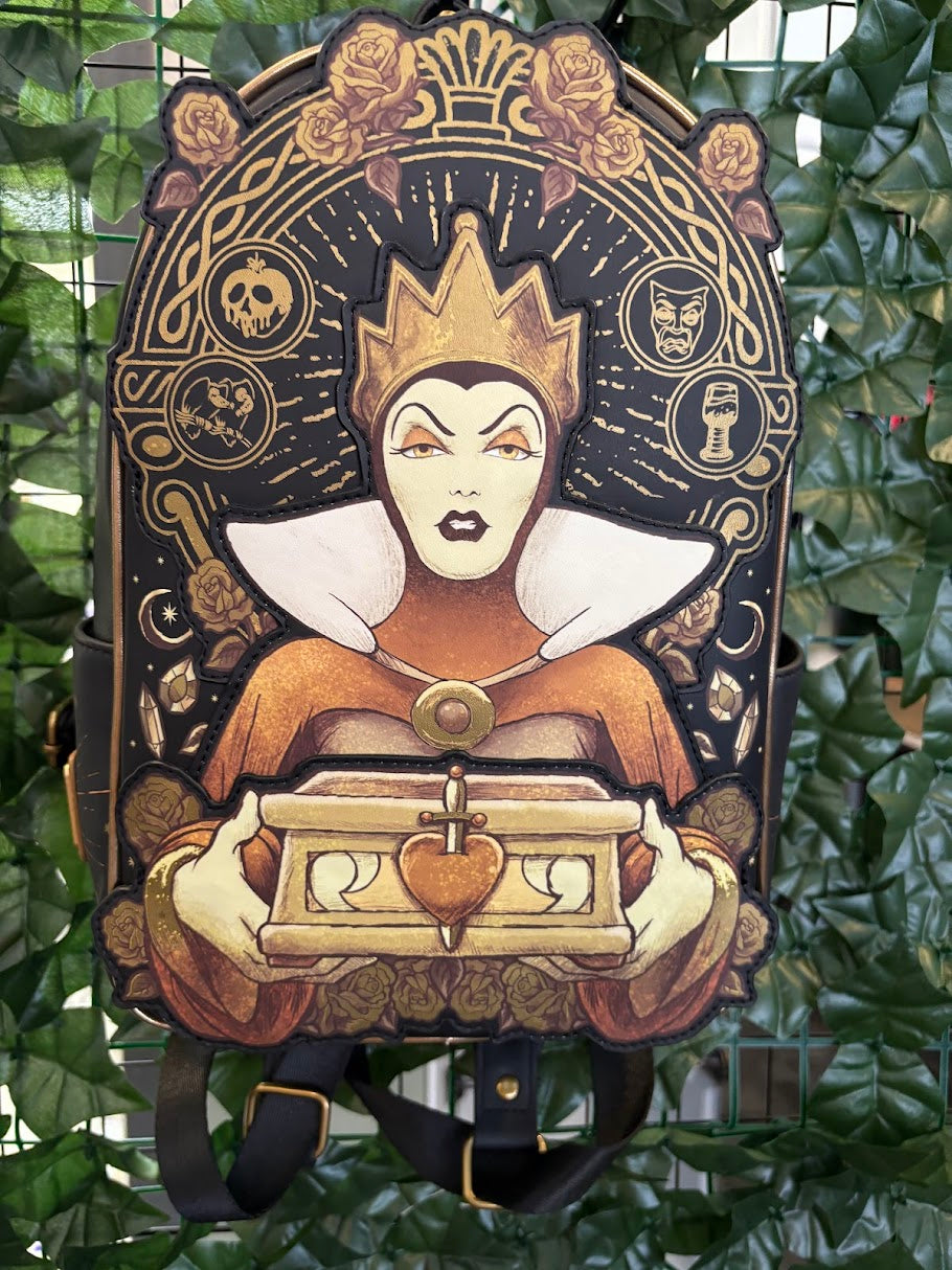 evil queen loungefly mini backpack Disney Pretty Wicked the Queen would consult her all Disney Villains Evil Queen Backpack