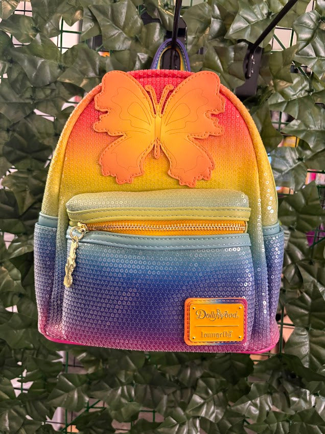 Loungefly Rainbow Butterfly Mini Backpack - Dollywood Exclusive