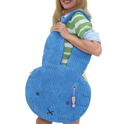 Miffy Head Wide Corduroy Over Size Tote Bag