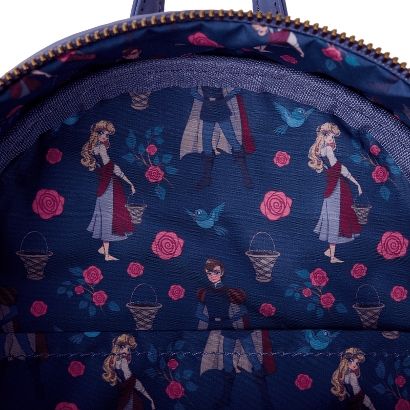 Loungefly Sleeping Beauty Princess Aurora & Prince Phillip Floral Mini Backpack